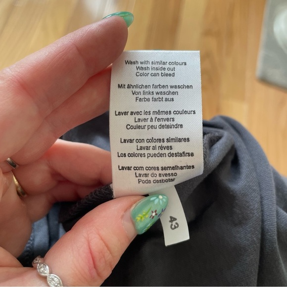 2nd Day Birger et Mikkelsen Menna Asphalt Gray Modal Wrap Ruched Dress NWT Sz S - Picture 8 of 10